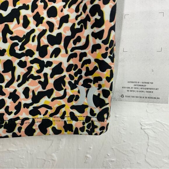 Hurley Wild Party Animal Teardrop Sleeveless Crop Top Medium - Picture 3 of 6